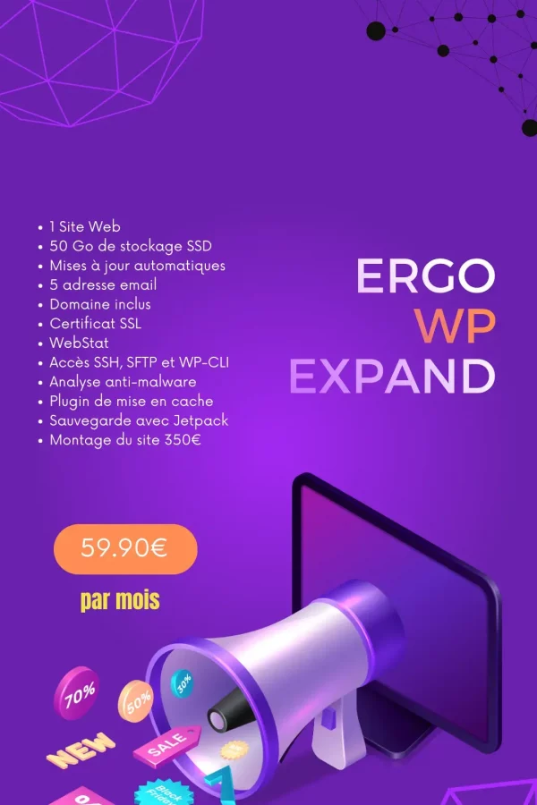 Ergo WP Expand, la puissance pour votre site internet à Sète